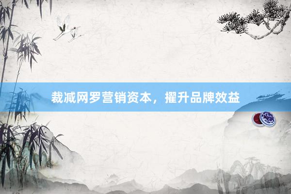裁减网罗营销资本，擢升品牌效益
